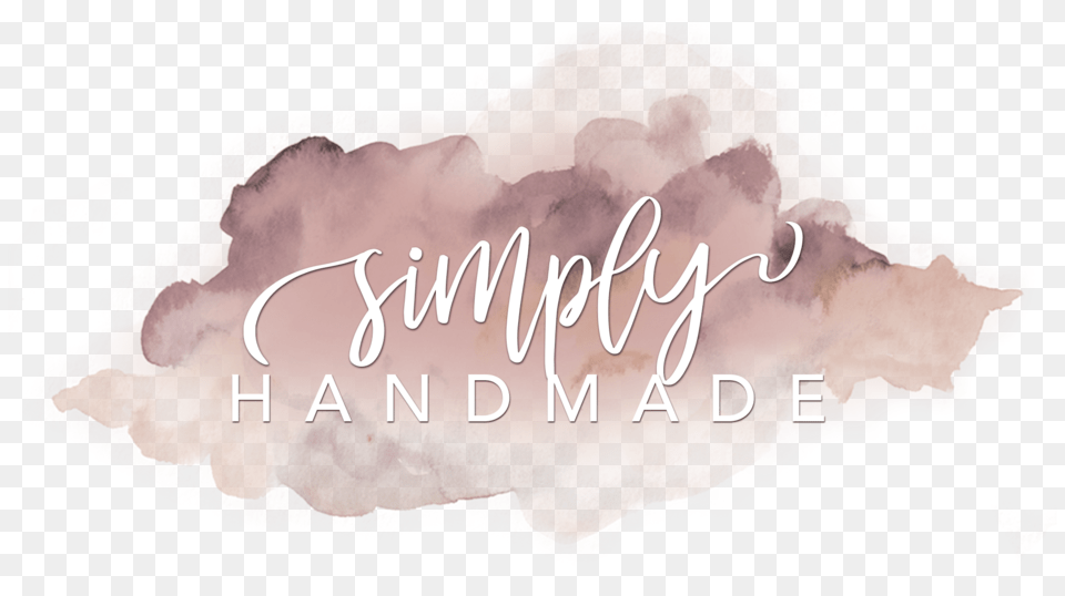 Simply Handmade Logo Transparent Bkg Pink Watercolor Gradient, Mineral, Quartz, Crystal, Accessories Png Image
