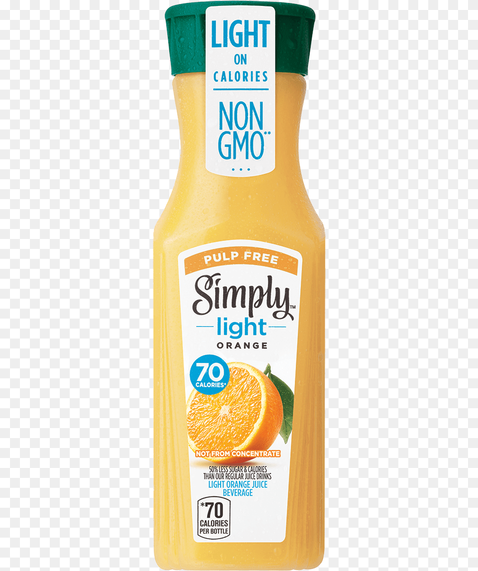 Simply Light Orange Juice Simply Orange Juice Company, Beverage, Orange Juice, Plant, Produce Free Png
