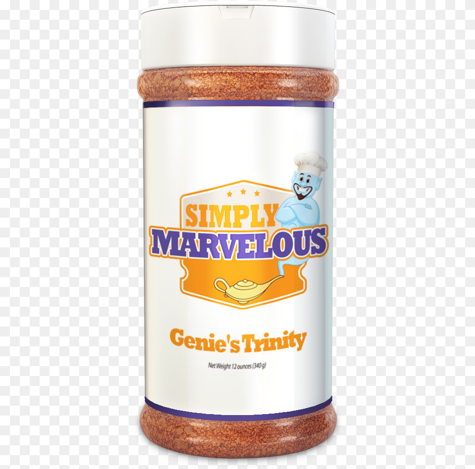 Simply Marvelous Bbq Rub Genie S Trinity Drink, Food, Mustard, Powder Png Image