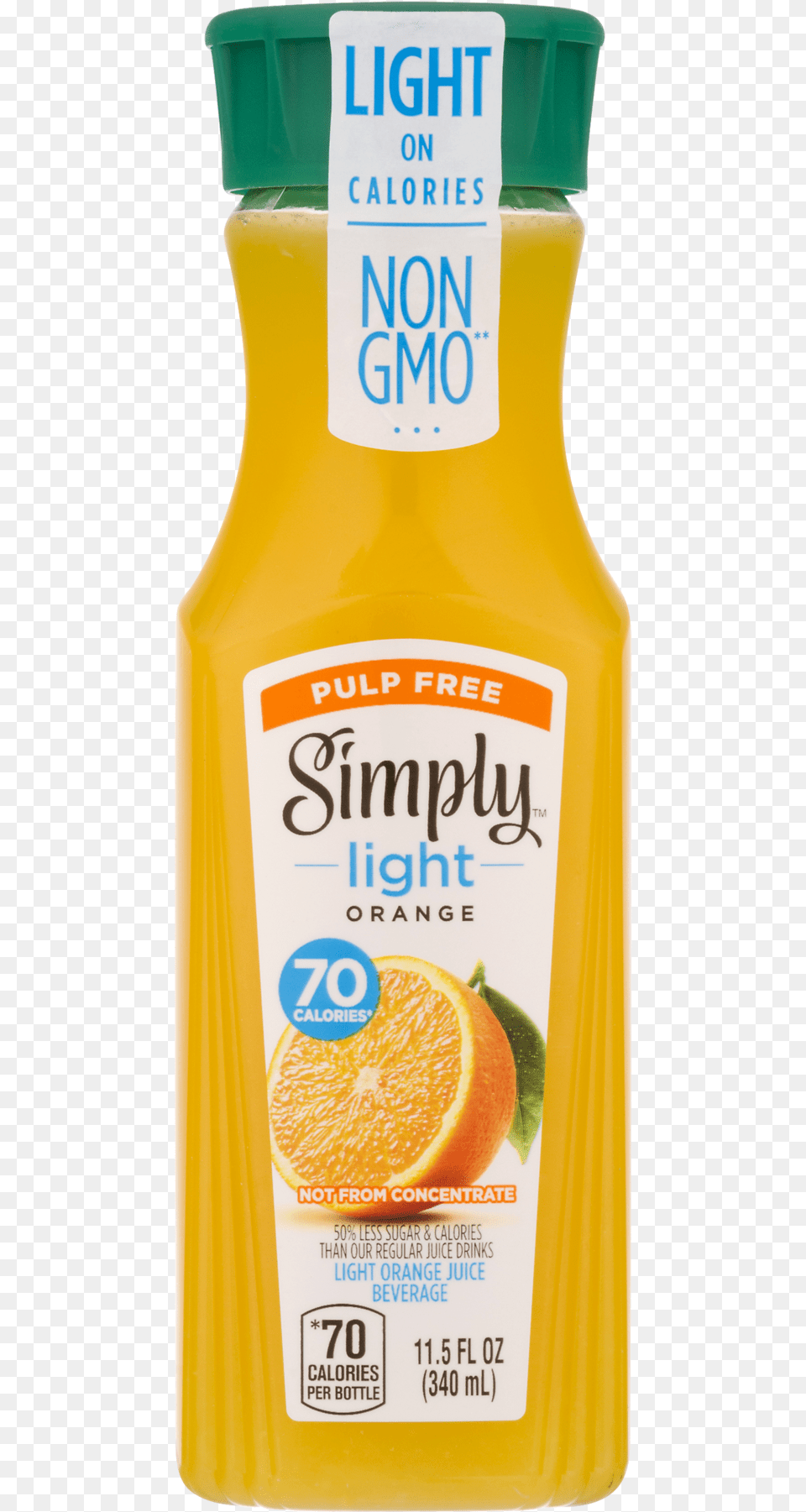 Simply Orange Juice Light, Beverage, Orange Juice, Plant, Produce Png