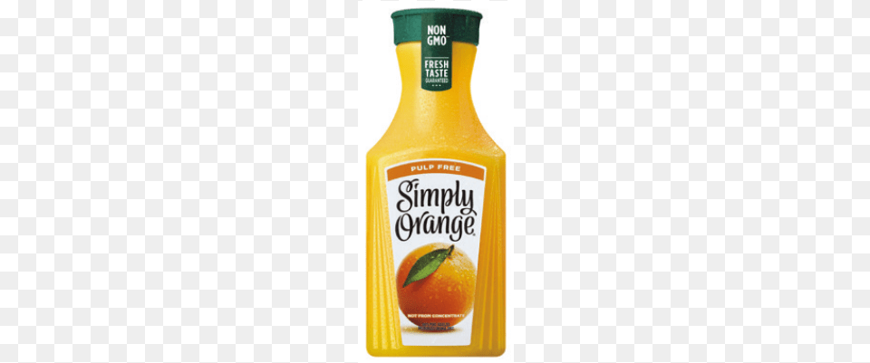 Simply Orange Juice Pulp Non Gmo Simply Orange Juice High Pulp, Beverage, Orange Juice, Ketchup, Food Png Image