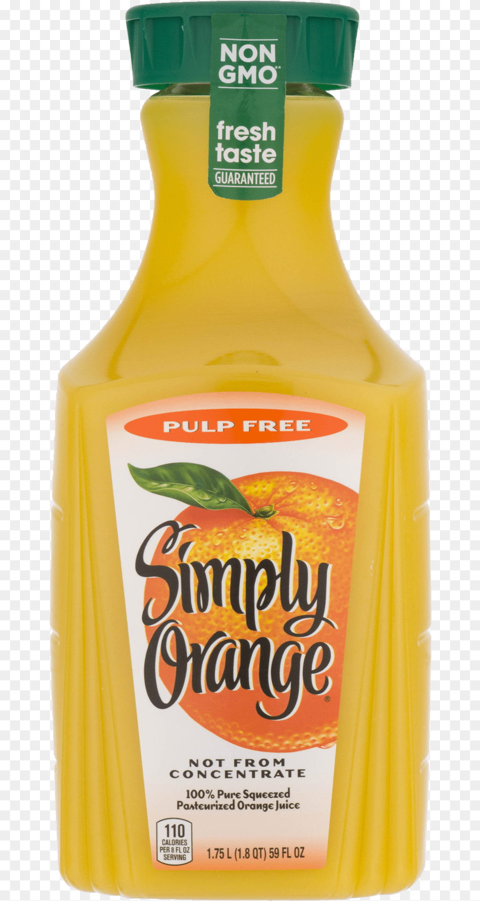 Simply Orange Pulp Original Orange Juice Pulp Orange Juice, Beverage, Orange Juice, Food, Ketchup Png