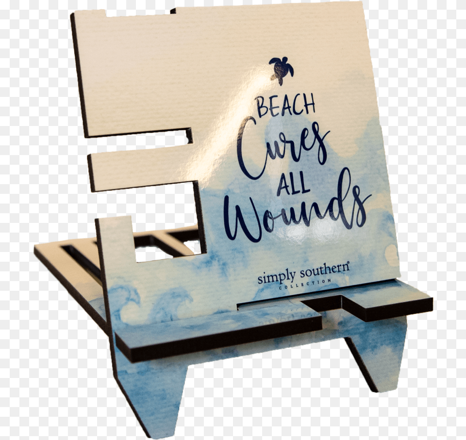 Simply Southern Beach Phone Stand Calligraphy, Furniture, Text, Table Free Png Download