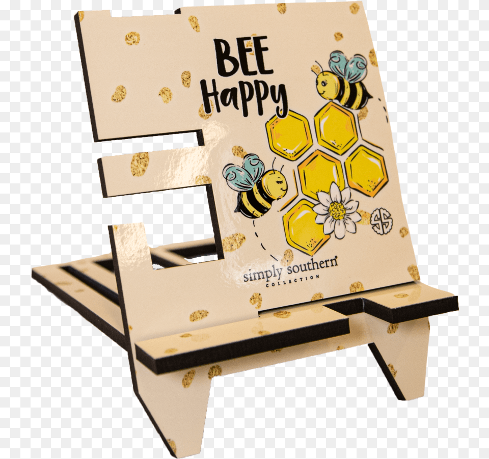 Simply Southern Bee Phone Stand Graphic Design, Furniture, Canvas, Animal, Honey Bee Free Png