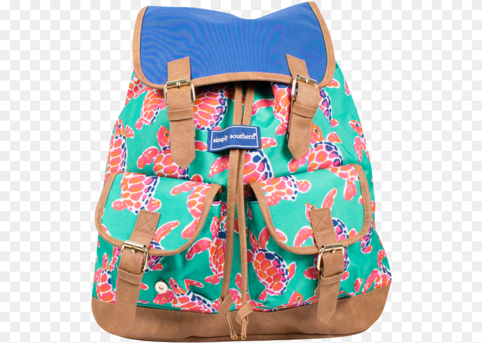 Simply Southern Bookbag Simply Southern Backpack Turtle, Accessories, Bag, Handbag, Purse Png Image