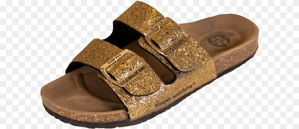 Simply Southern Gold Glitter Sandals Sandal, Clothing, Footwear Free Png Download