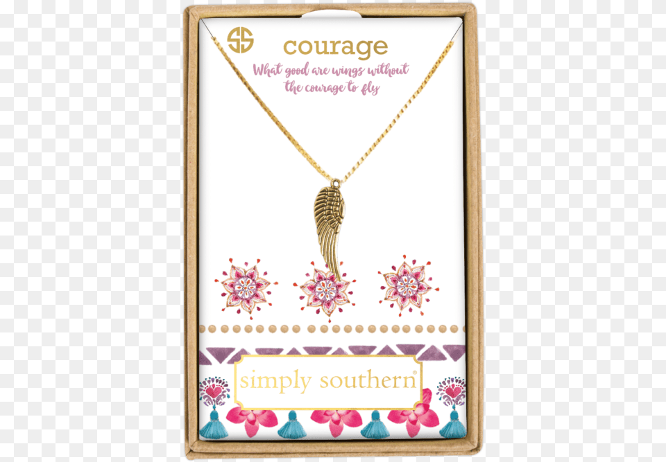 Simply Southern Necklace Courage, Accessories, Jewelry, Pendant Png