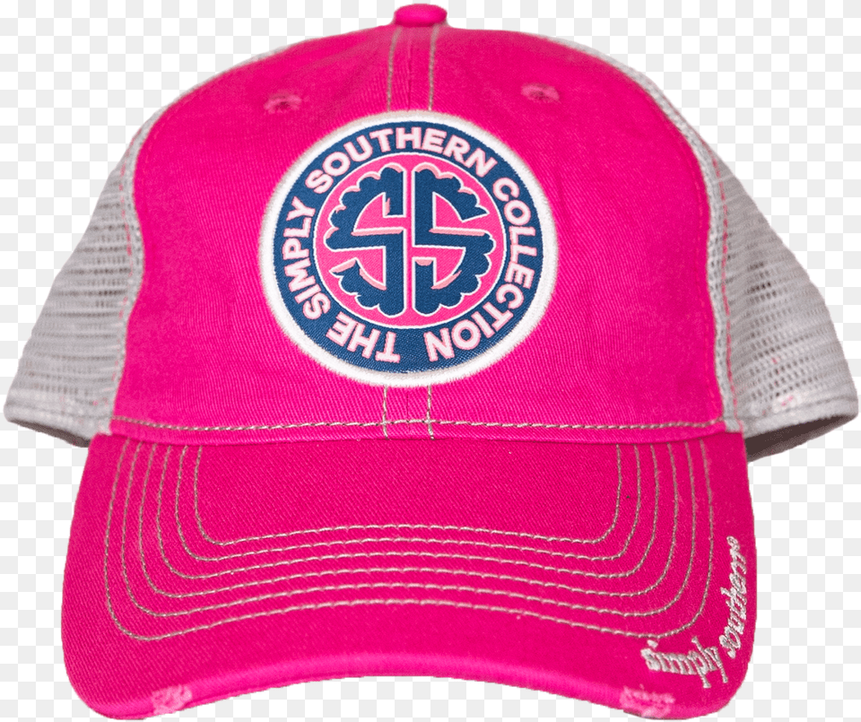 Simply Southern Ss Logo Pink Hat Baseball Cap, Baseball Cap, Clothing Free Png Download