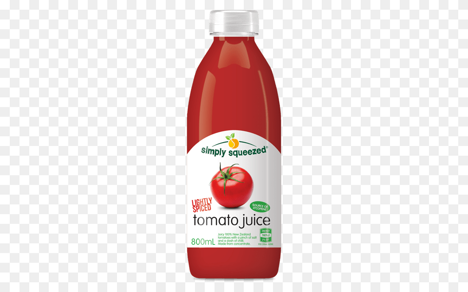 Simply Squeezed Tomato Juice, Food, Ketchup, Beverage Free Png Download