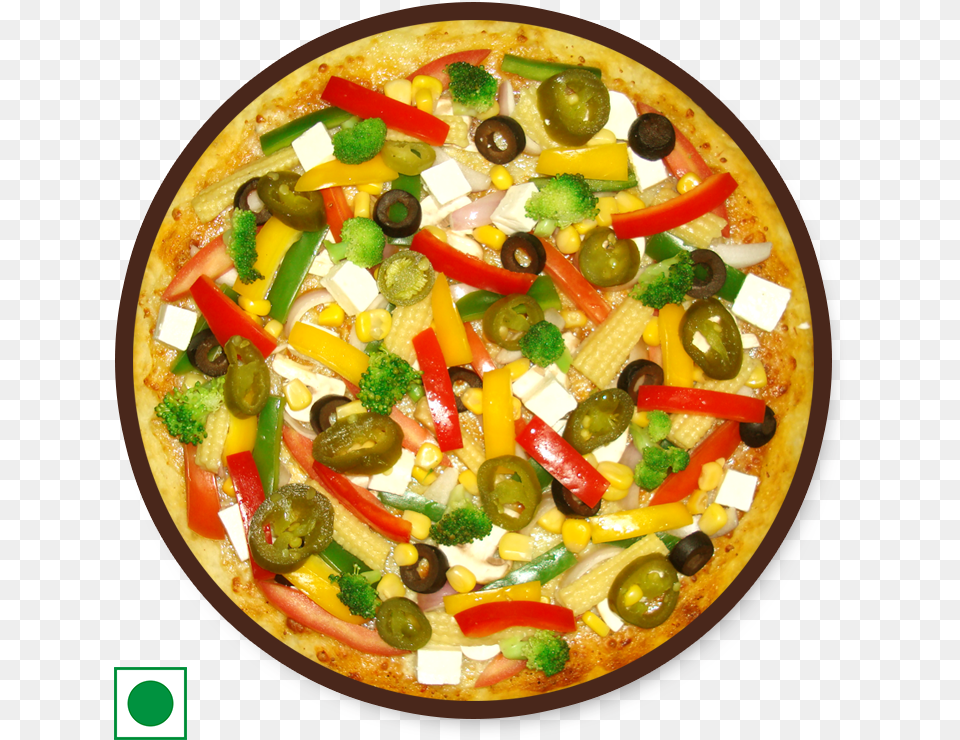 Simply Veg Pizza Baby Corn Pizza, Food, Snack, Meal, Dish Png