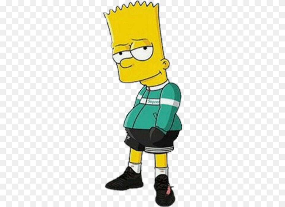 Simpson Simpsons Supreme Weed Bart Simpson Hypebeast, Book, Person, Male, Comics Png