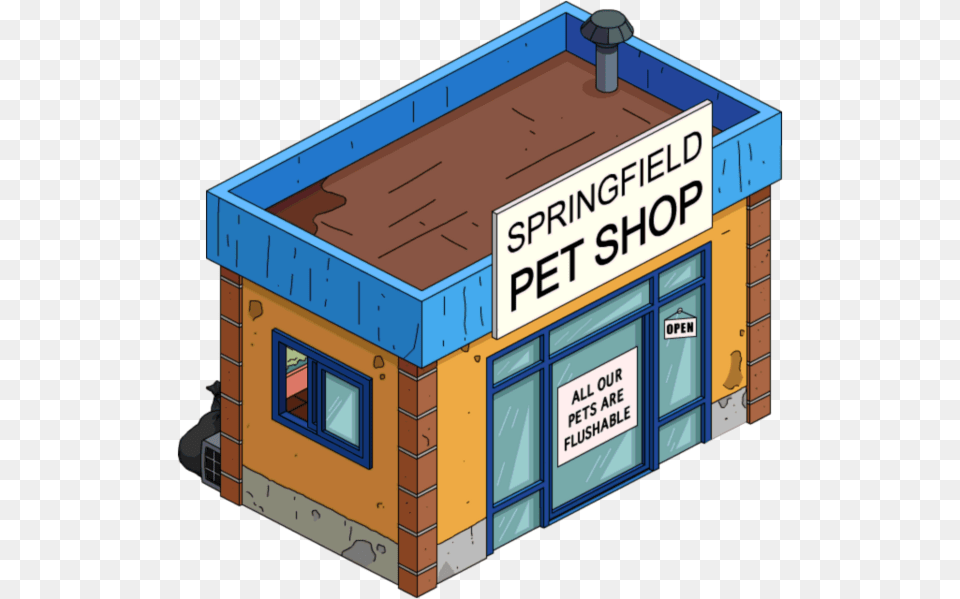 Simpson Springfield Pet Shop, Architecture, Shack, Scoreboard, Rural Png Image
