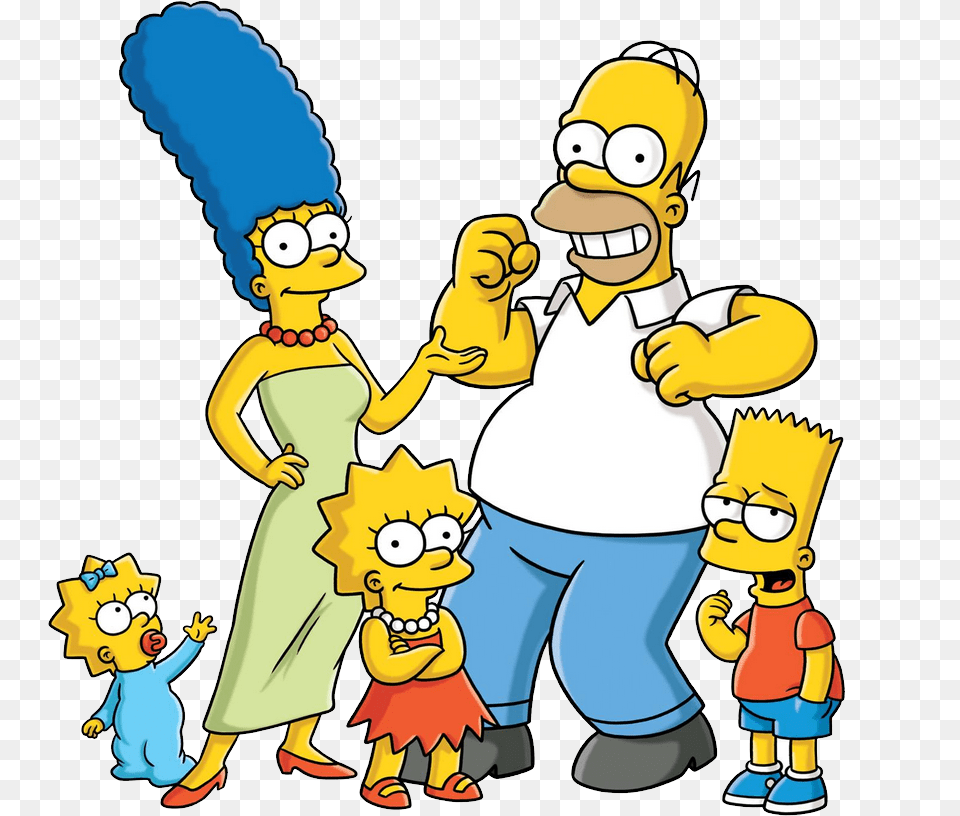 Simpsons, Cleaning, Person, Baby, Cartoon Png Image