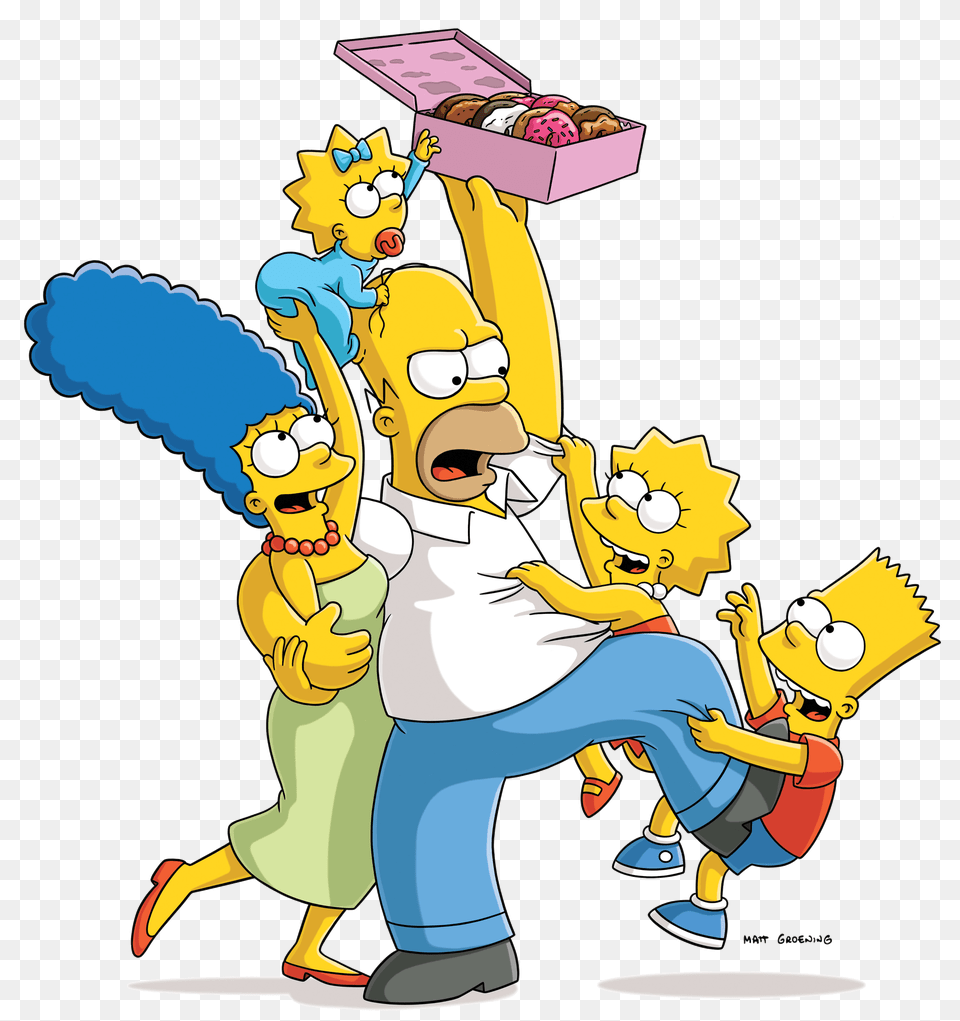 Simpsons, Book, Comics, Publication, Cartoon Free Png Download