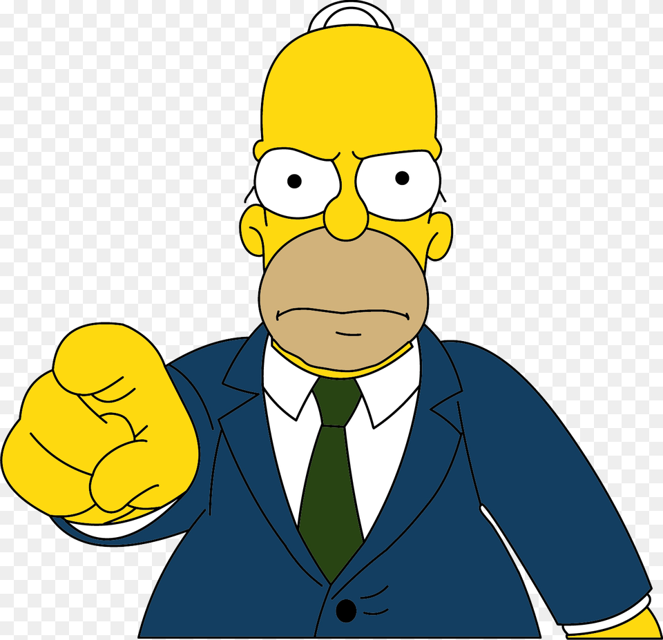 Simpsons, Adult, Body Part, Hand, Male Png