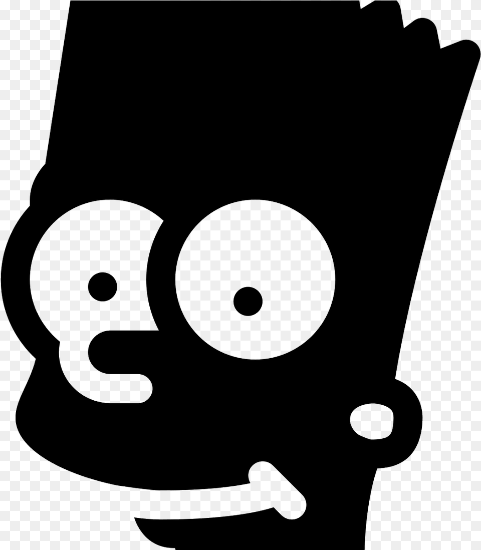 Simpsons Art Hitam Putih Clipart Download Bart Simpson Black And White, Gray Free Transparent Png