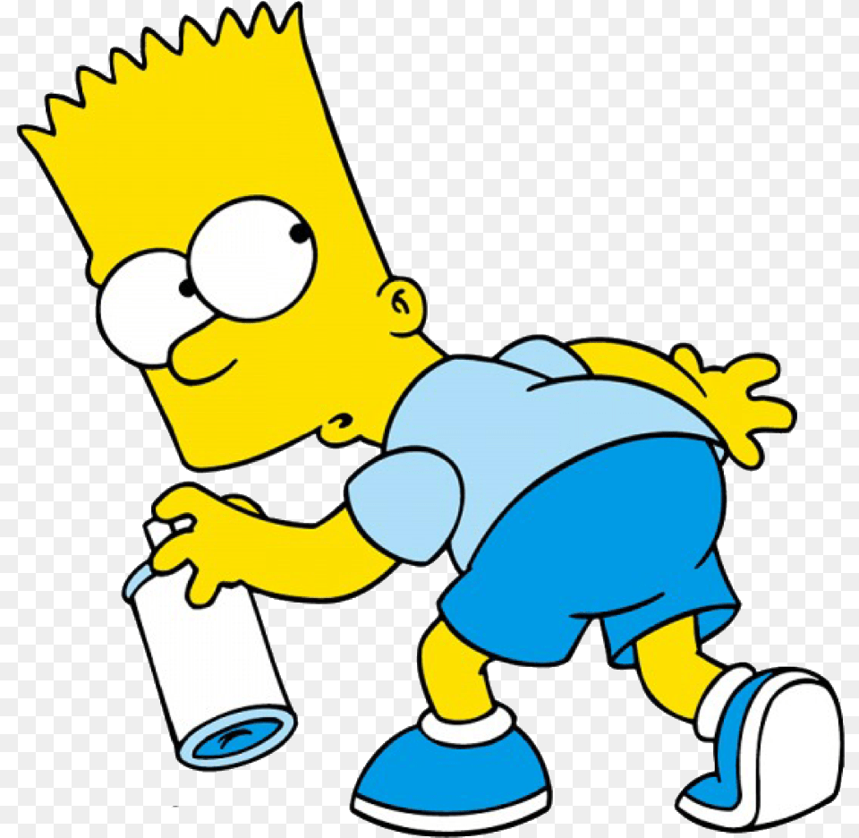 Simpsons Bart, Cleaning, Person, Cartoon, Baby Png Image