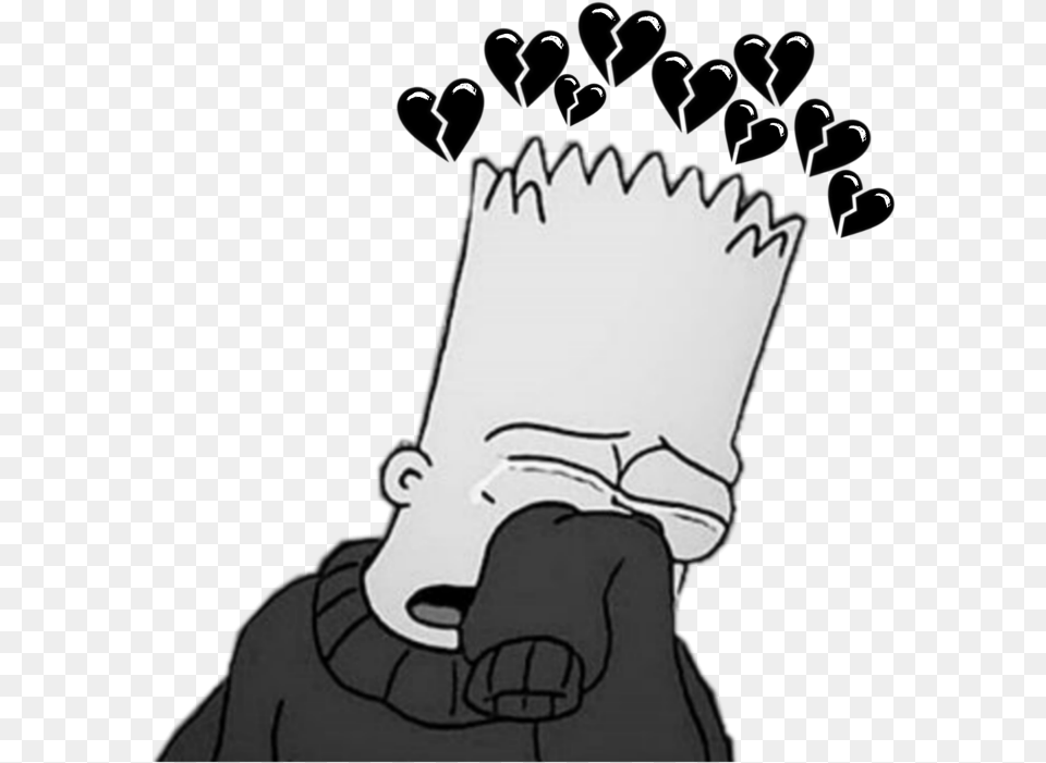 Simpsons Broken Heart, Stencil, Baby, Person, Art Free Png