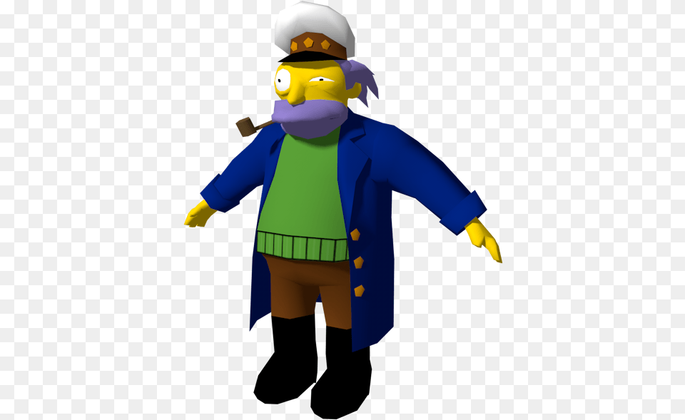 Simpsons Captain Library Cartoon, Baby, Person, Clothing, Coat Free Transparent Png