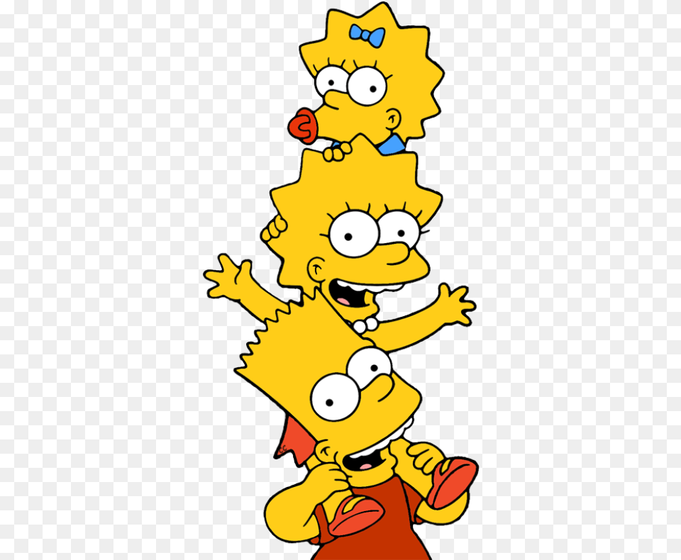 Simpsons Clip Art Bart Lisa And Maggie Simpson, Baby, Person, Face, Head Png Image