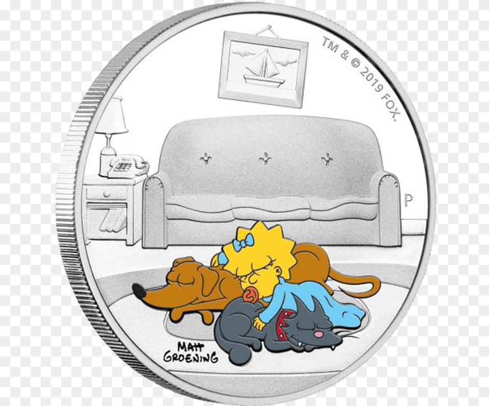 Simpsons Coins, Baby, Person, Couch, Face Png Image