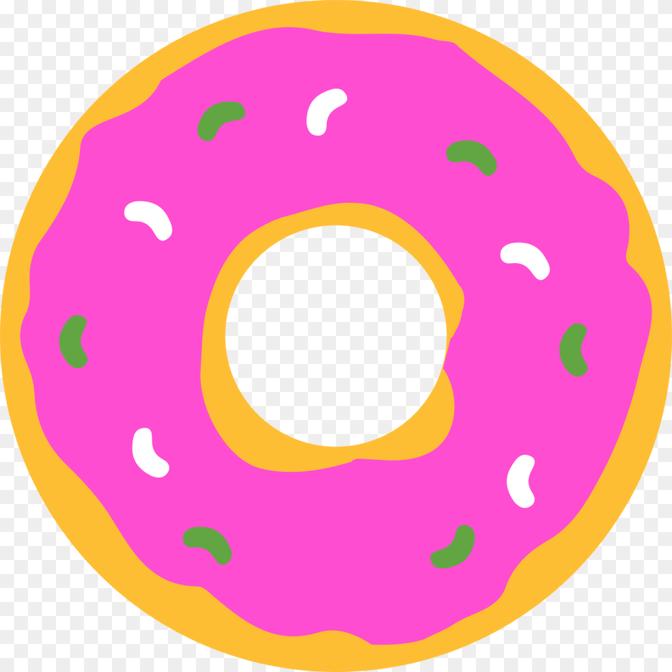 Simpsons Donut, Food, Sweets, Face, Head Free Png Download