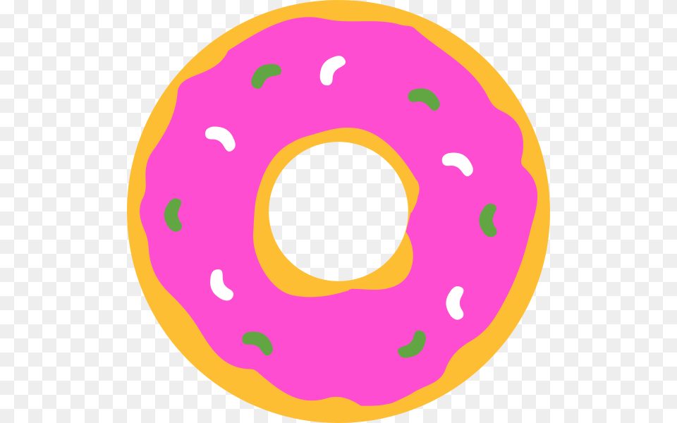 Simpsons Donut, Food, Sweets, Face, Head Png