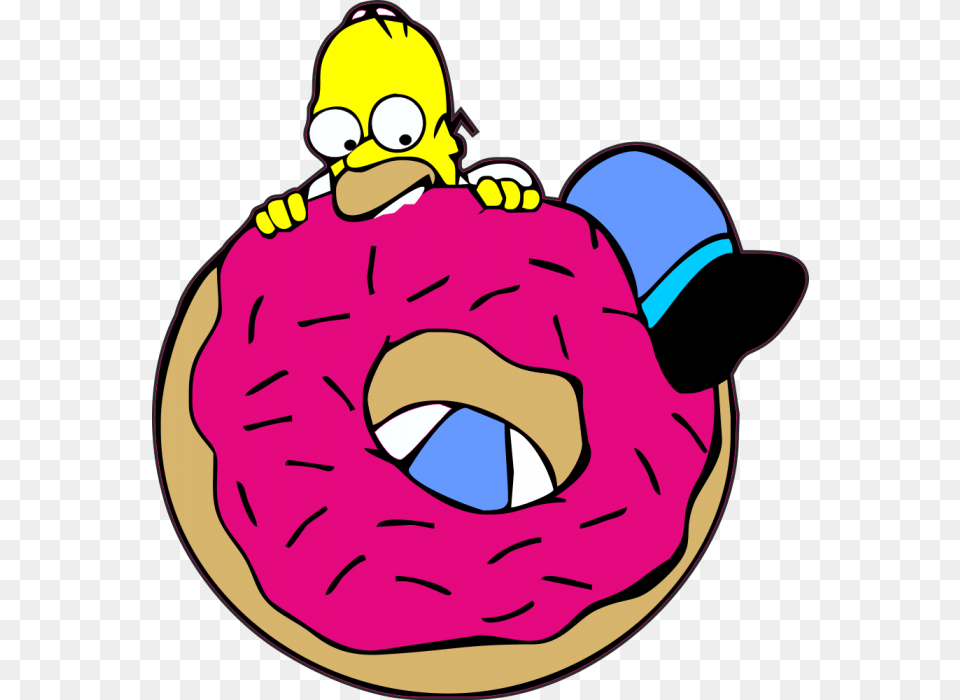 Simpsons Donut Homer Simpson Donuts, Food, Sweets, Baby, Person Free Transparent Png