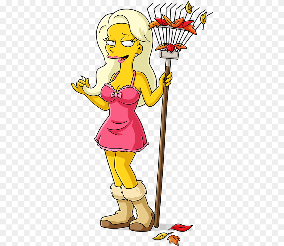 Simpsons Mona, Female, Person, Child, Girl Png Image