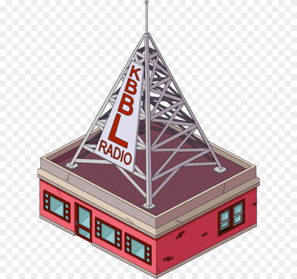 Simpsons Radio Kbbl Springfield, Triangle, Architecture, Building, Tower Free Png Download