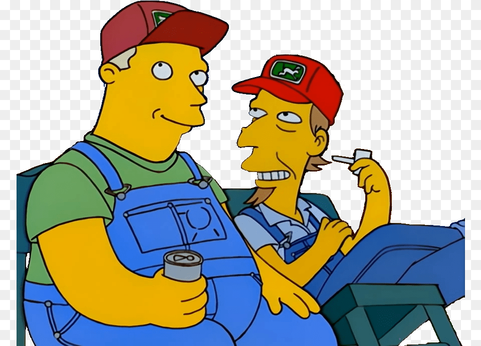 Simpsons Sneed And Chuck, Adult, Male, Man, Person Png Image