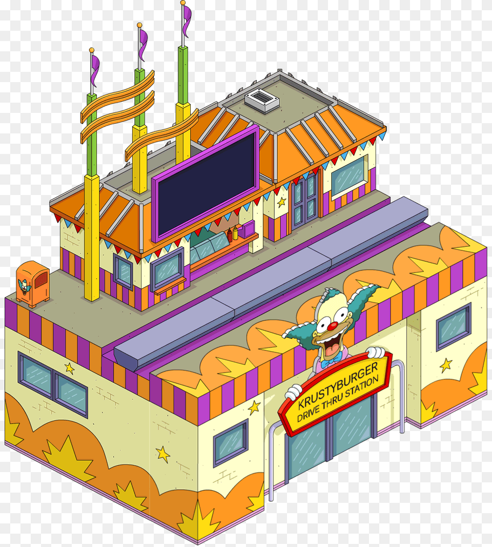 Simpsons Tapped Out Krusty, Bulldozer, Machine, Baby, Person Png