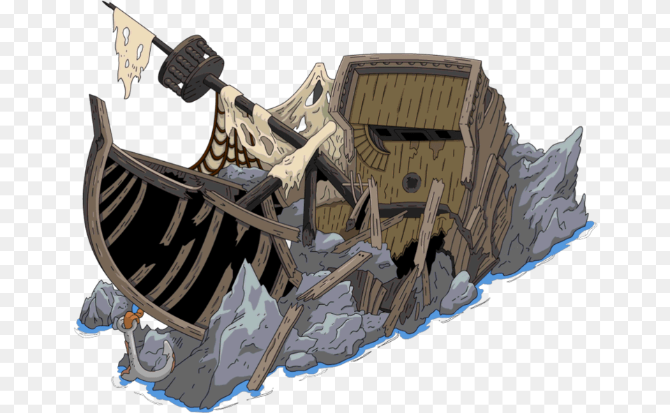 Simpsons Tapped Out Shipwreck Download Simpsons Tapped Out Atlantis, Outdoors, Nature, Rural, Architecture Png Image