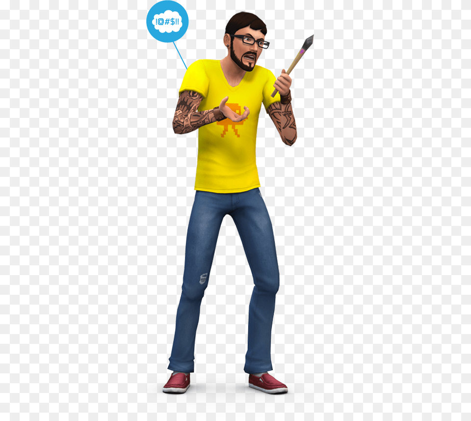 Sims 4 Base Game Render 19 Active Shirt, People, Clothing, Person, Pants Free Png Download