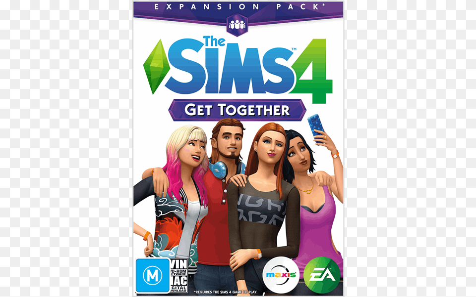 Sims 4 Expansion Packs, Advertisement, Poster, Adult, Female Free Transparent Png