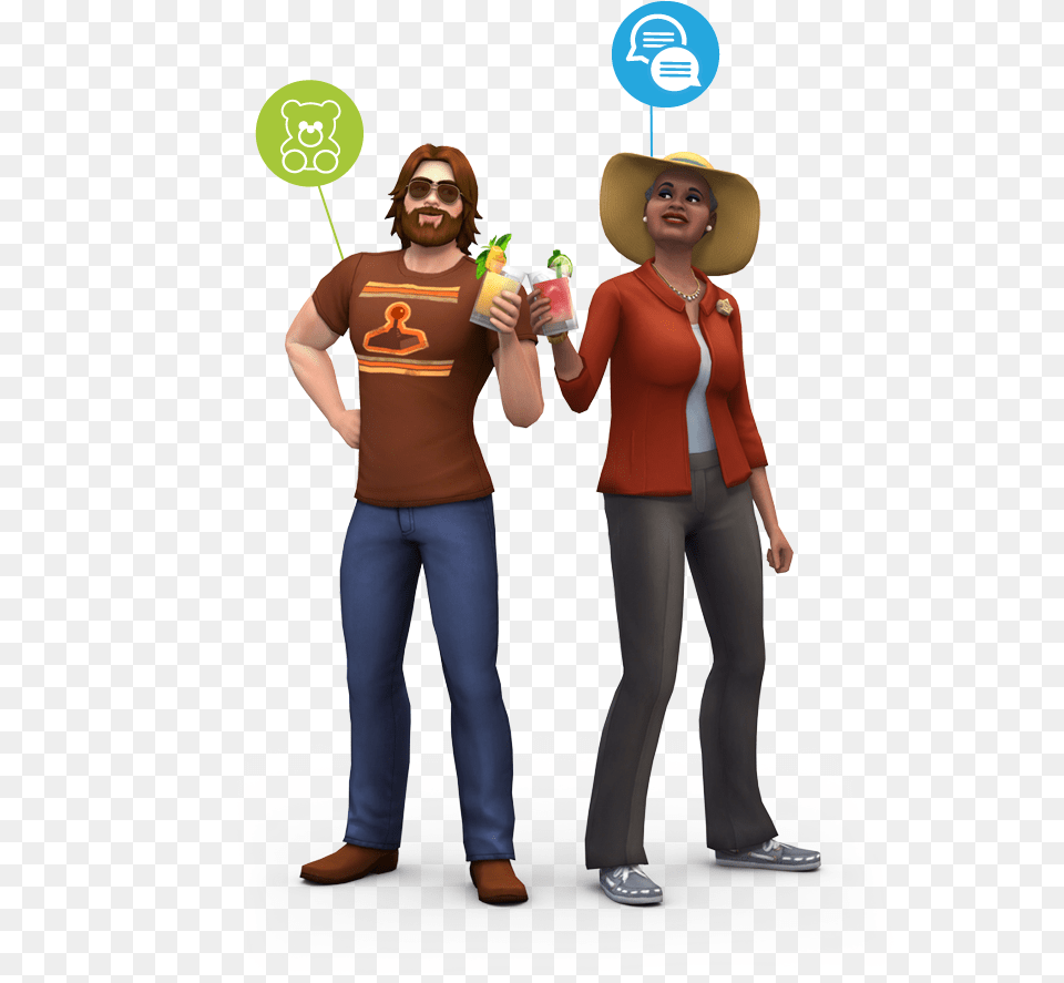 Sims 4 Jeu De Base Game Render Padel, Adult, Person, Woman, Hat Free Png