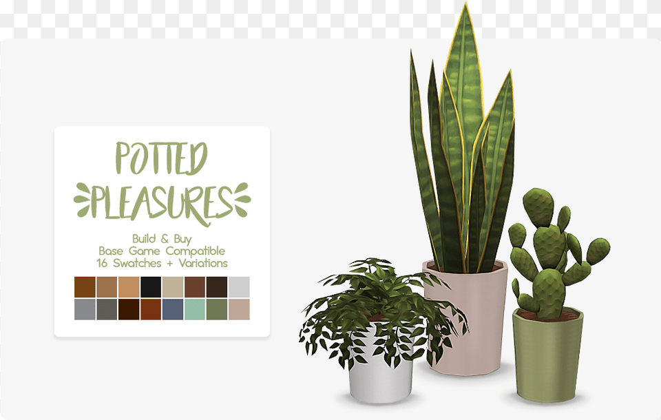 Sims 4 Maxis Match Plants, Plant, Potted Plant, Jar, Planter Png Image