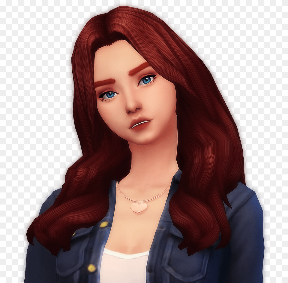 Sims 4 Red Hair, Woman, Adult, Person, Female Png