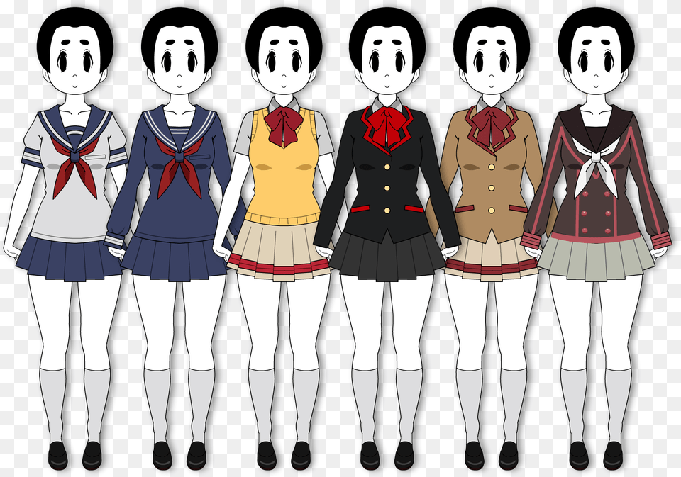 Sims 4 School Mod Transparent Background Yandere Sim School Uniforms, Book, Publication, Comics, Adult Png