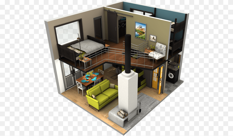 Sims 4 Tiny House Layout, Architecture, Room, Living Room, Indoors Free Transparent Png
