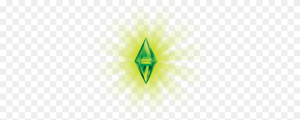 Sims Green Plumbob Diamond Bright Shine Freetoedit Sims, Accessories, Gemstone, Jewelry, Cross Free Png Download