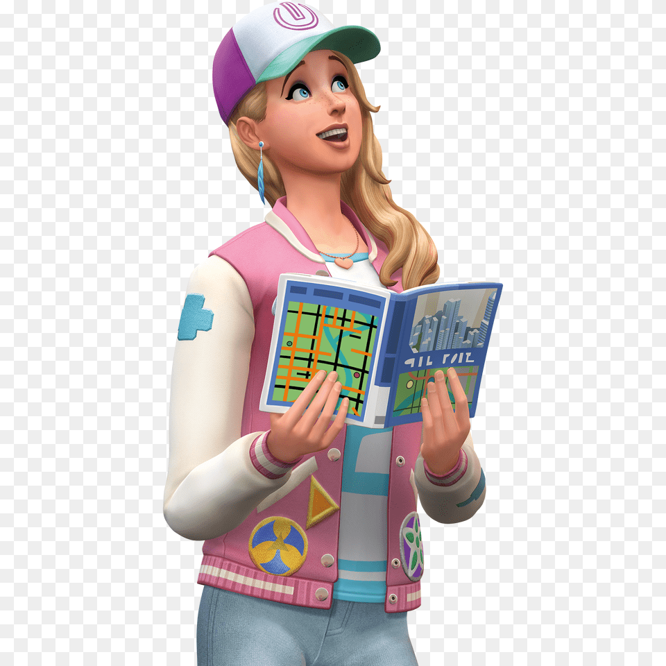 Sims Images The Sims City Living Render Hd Wallpaper, Person, Book, Publication, Face Png