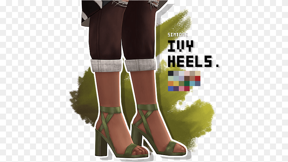 Simtone Ivy Heels Af, Clothing, Footwear, High Heel, Sandal Free Png Download