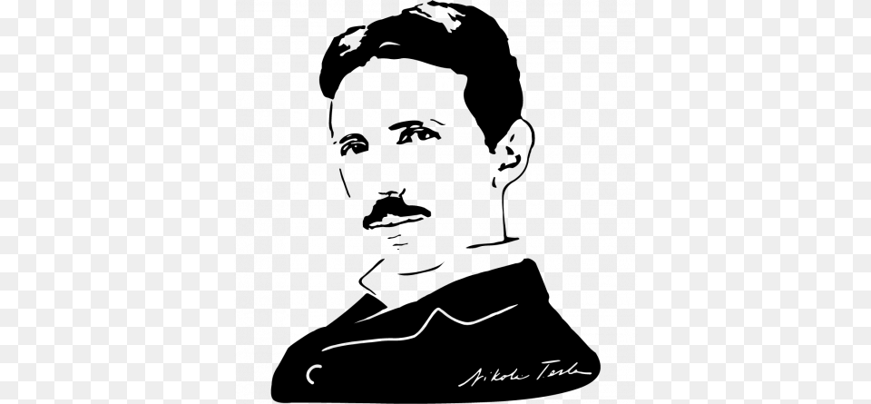 Simulate The Colour Of The Backing Nikola Tesla Blanco Y Negro, Gray Png