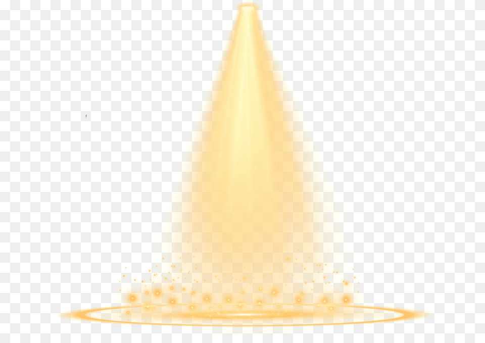 Simulated Stage Lighting Yellow Light Effect Ftesticker Stage Light, Clothing, Hat, Cone Png