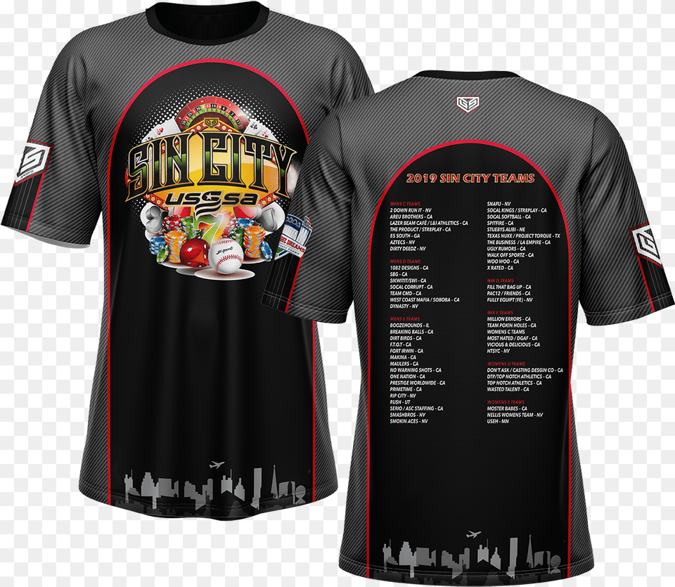 Sin City 2019 Usssa Tourney Jerseys And Hoodies Active Shirt, Clothing, T-shirt Free Png Download