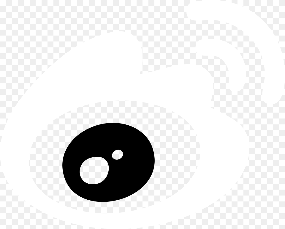 Sina Weibo Icon Logo Black And White Circle, Stencil Png Image