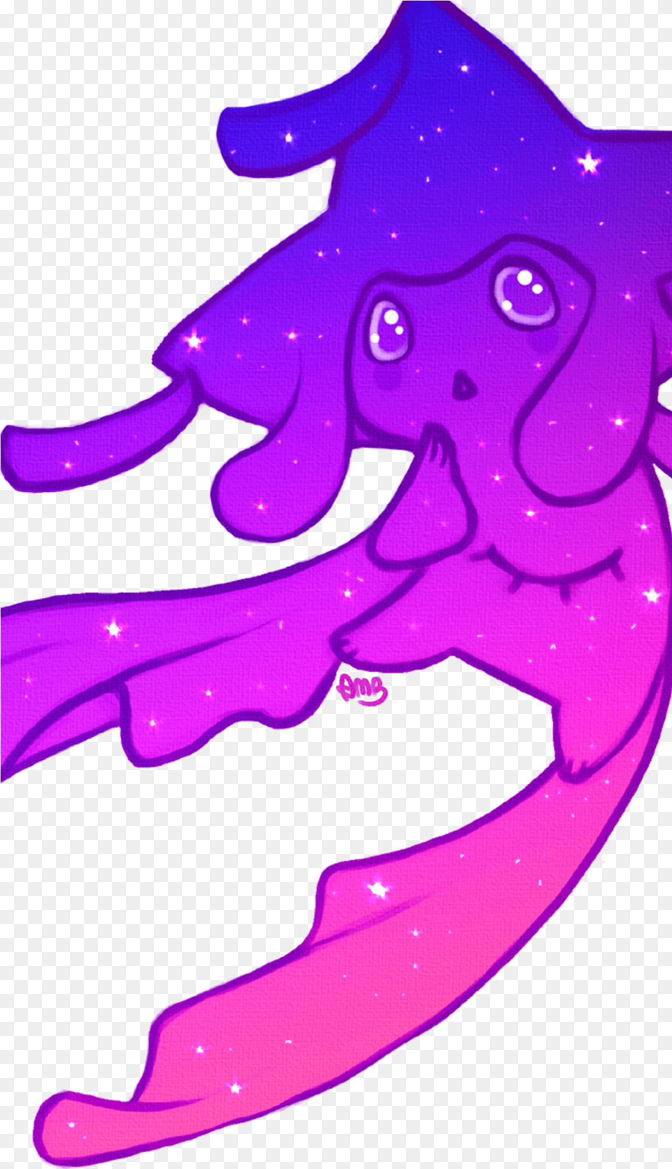 Since I Was Asked To Make A Version Of Star Child Jirachi Cetaceans, Purple, Baby, Person, Animal Free Png Download