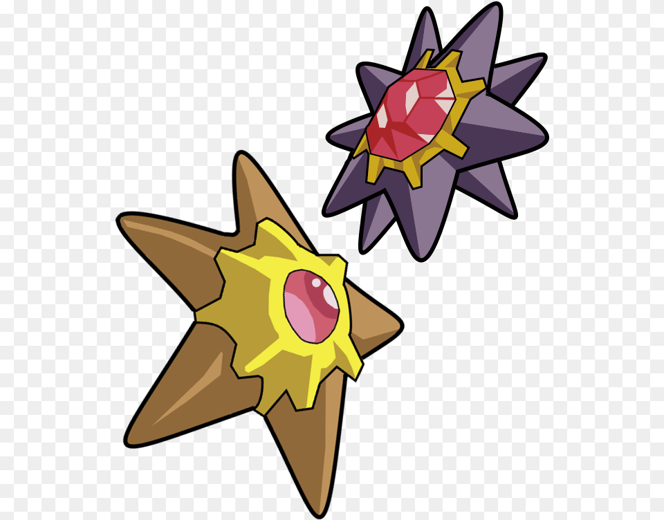 Since Staryu And Starmie Are Genderless In The Game Staryu And Starmie, Star Symbol, Symbol, Animal, Fish Png