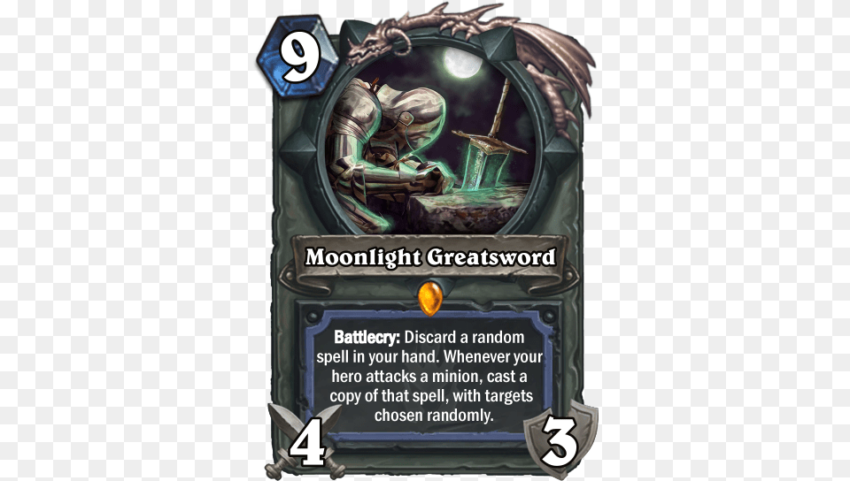 Since This Greatsword Is In So Many Games Why Not Hearthstone Un Goro Cards, Advertisement, Poster, Book, Publication Free Png